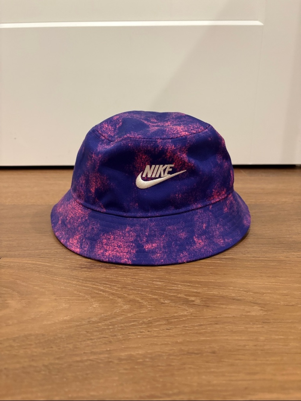 Nike Purple and Pink Tie-Dye Bucket Hat